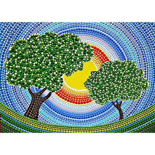 Tree - Special Shaped Drill Diamond Paiting 40*30CM