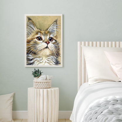 Cat - Full Round Drill Diamond Painting 30*40CM