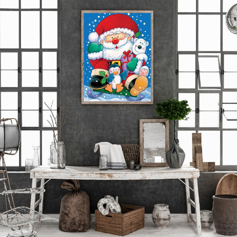 Santa Claus - Full Round Drill Diamond Painting 40*50CM