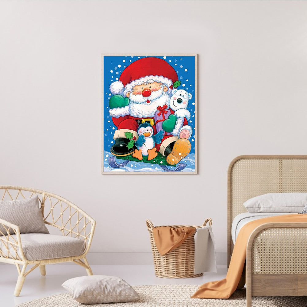 Santa Claus - Full Round Drill Diamond Painting 40*50CM