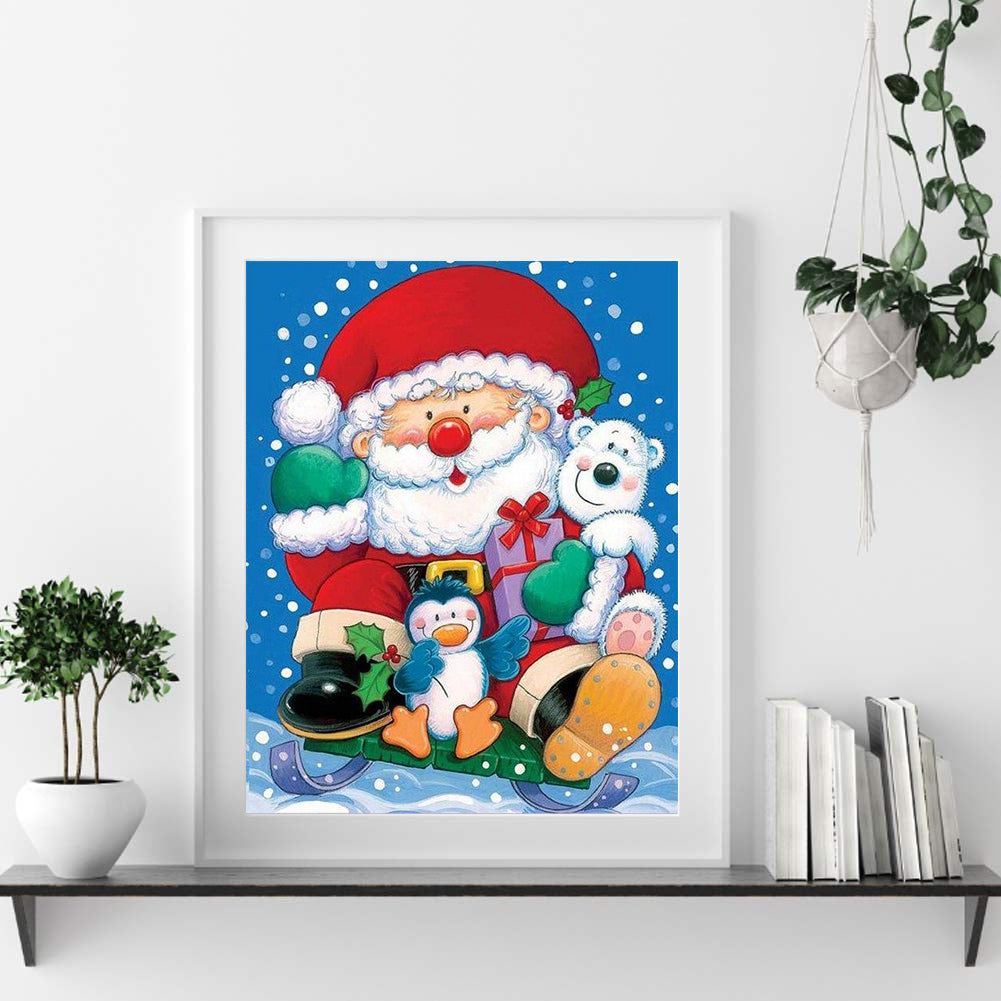 Santa Claus - Full Round Drill Diamond Painting 40*50CM