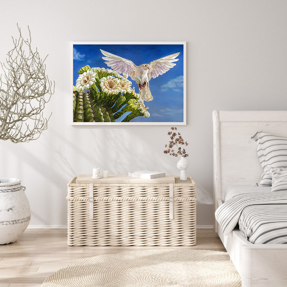 Pigeons - Full Round Drill Diamond Painting 40*30CM