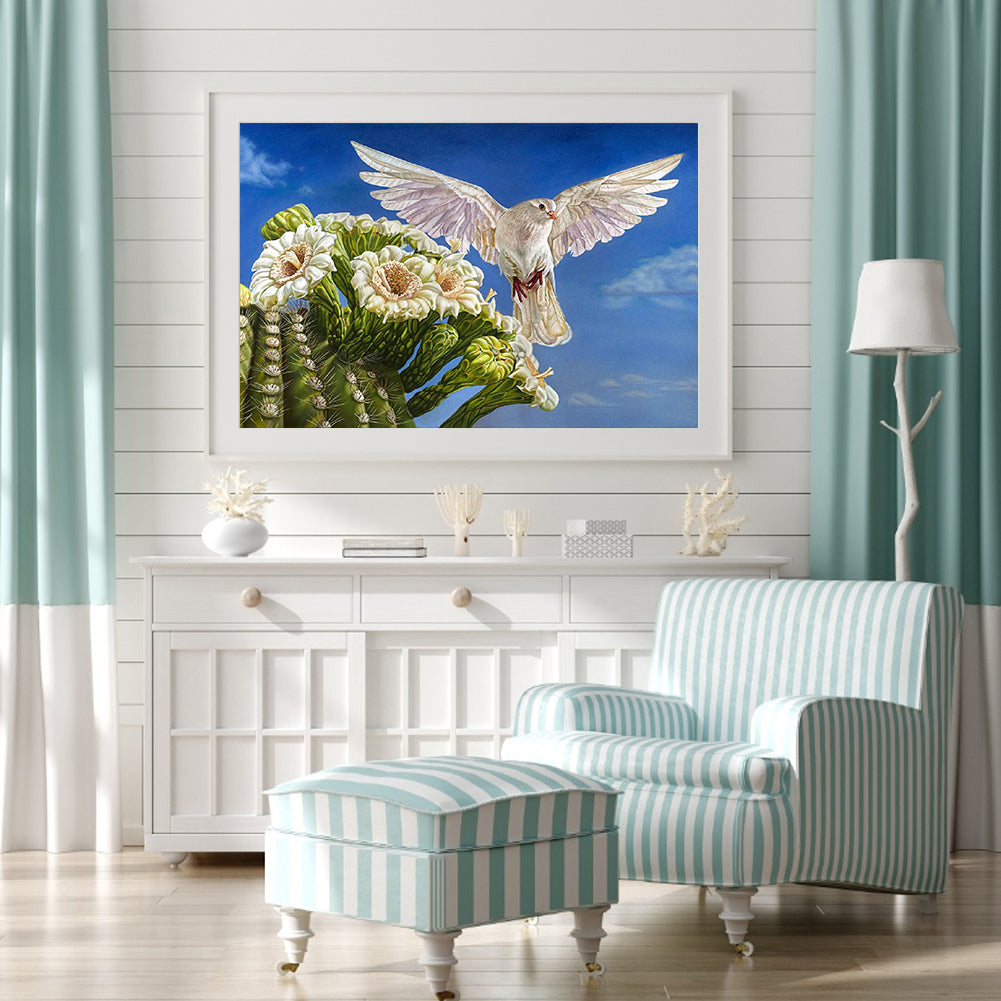 Pigeons - Full Round Drill Diamond Painting 40*30CM