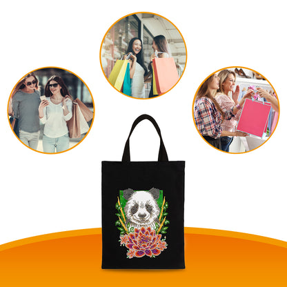 5D DIY Diamond Painting Handbag Mosaic Rhinestone Embroidery Shopping Bag