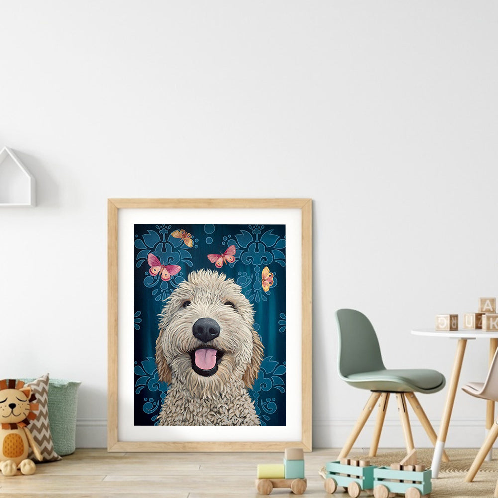 Dog - Full Round Drill Diamond Painting 30*40CM
