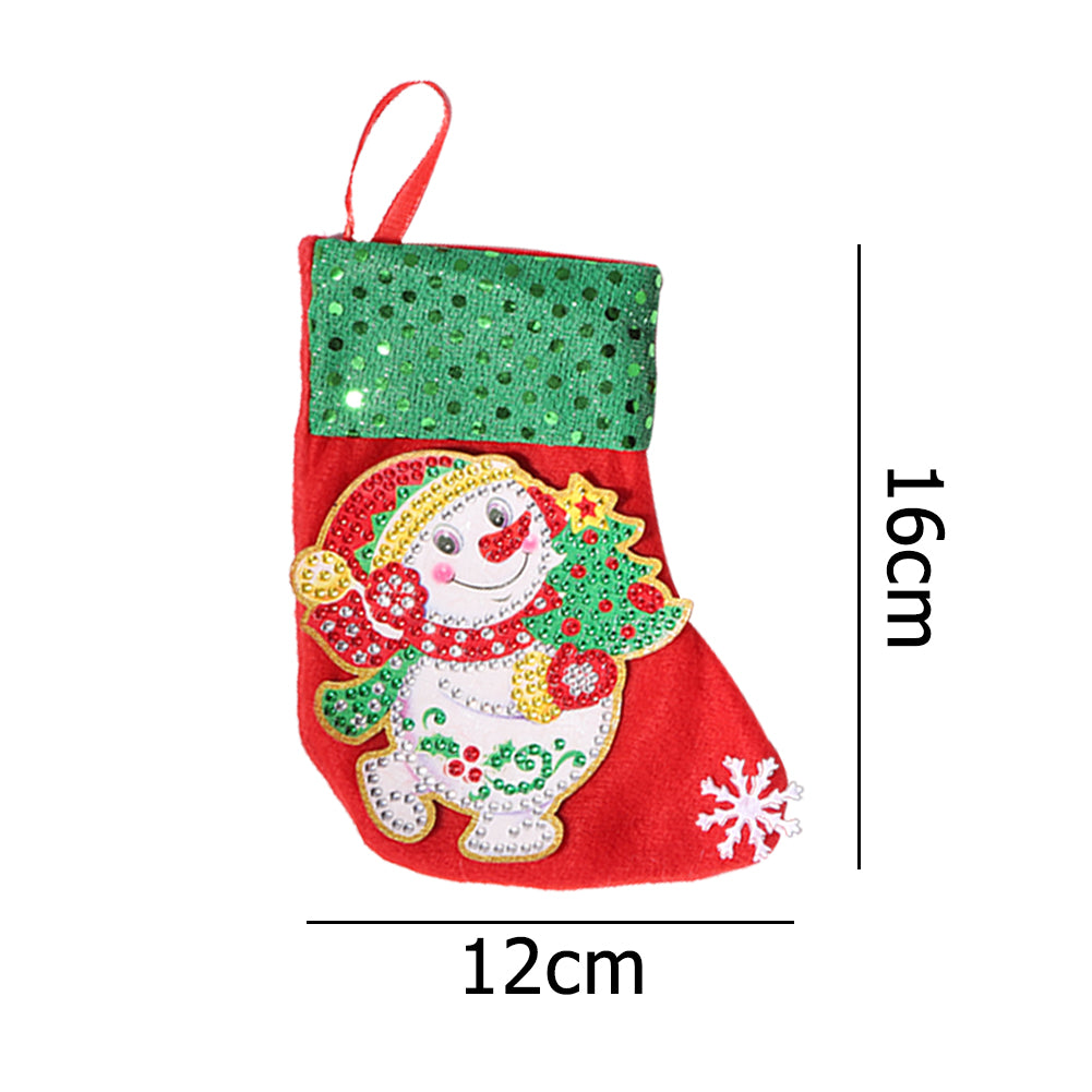 3pcs Christmas Stockings Hanging Pendants DIY Diamond Painting Artwork Kit