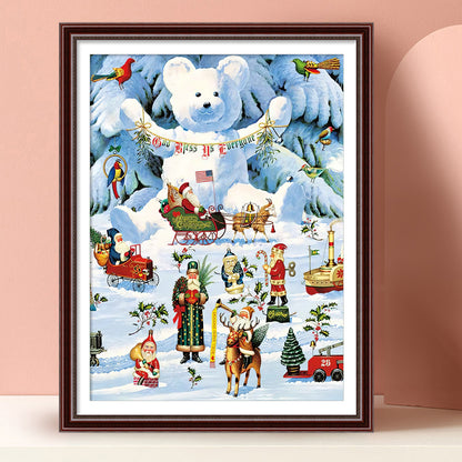 Christmas Snow - Full Round Drill Diamond Painting 40*50CM