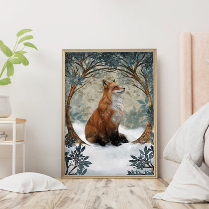 Forest Fox - Full Round Drill Diamond Painting 30*40CM