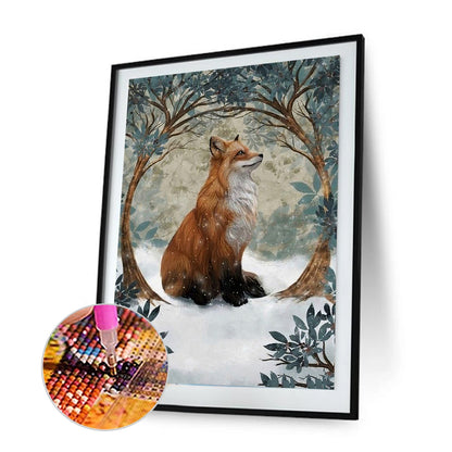 Forest Fox - Full Round Drill Diamond Painting 30*40CM