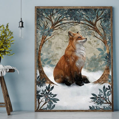 Forest Fox - Full Round Drill Diamond Painting 30*40CM