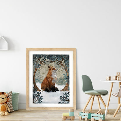 Forest Fox - Full Round Drill Diamond Painting 30*40CM