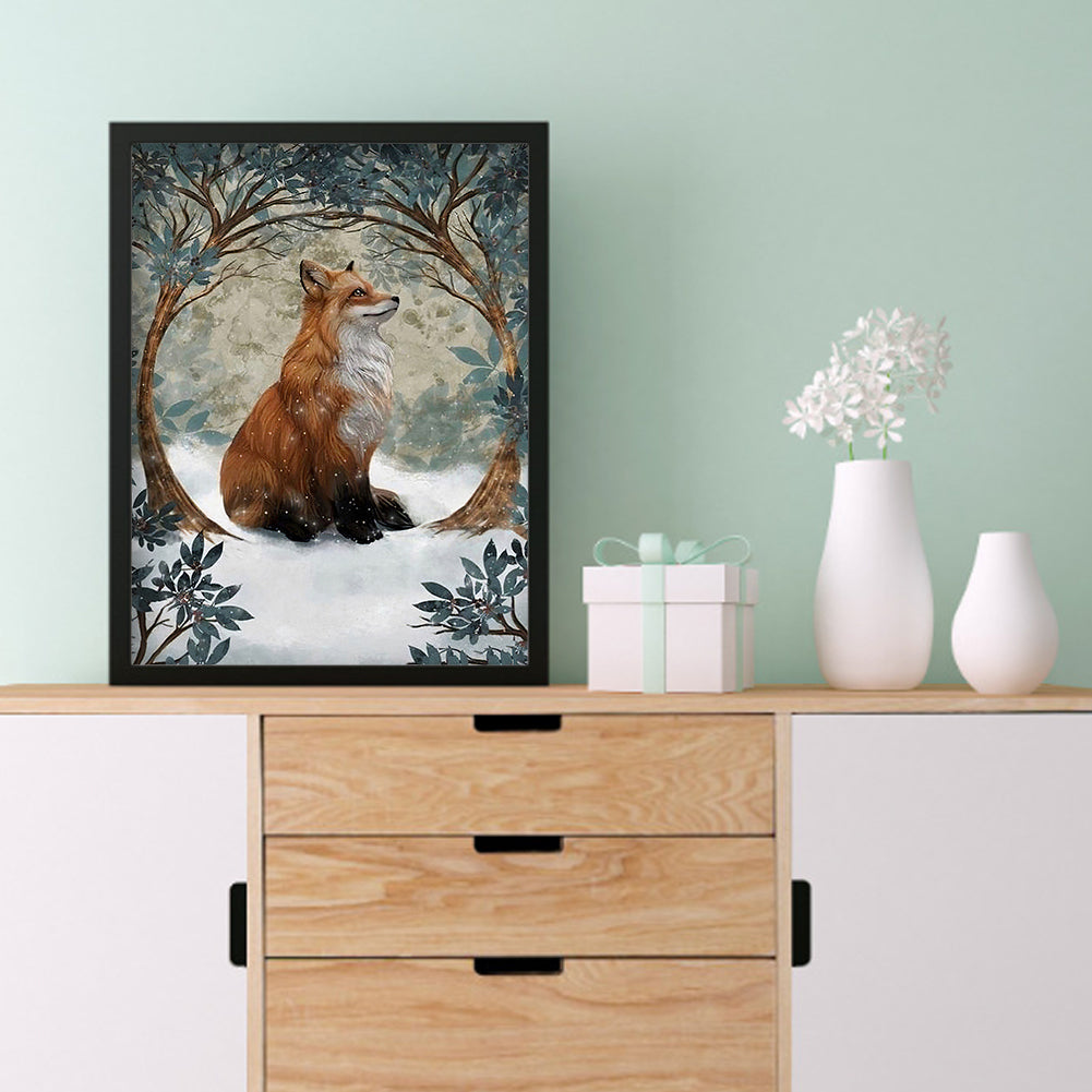 Forest Fox - Full Round Drill Diamond Painting 30*40CM