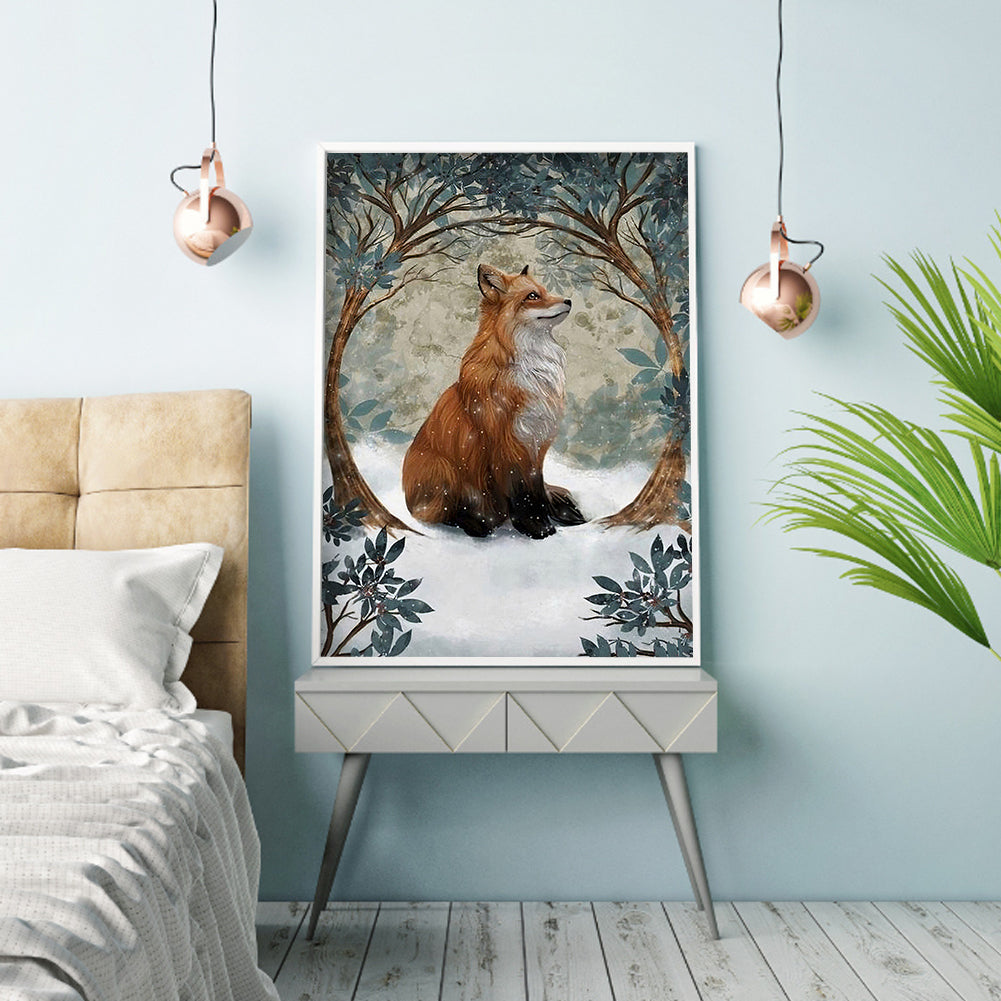 Forest Fox - Full Round Drill Diamond Painting 30*40CM