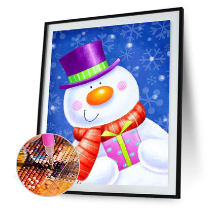 Santa Snowman - Full Round Drill Diamond Painting 40*50CM