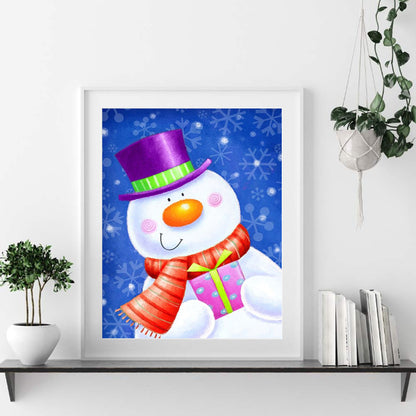 Santa Snowman - Full Round Drill Diamond Painting 40*50CM