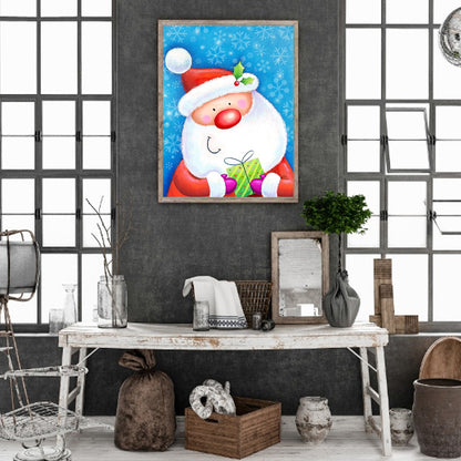 Santa Snowman - Full Round Drill Diamond Painting 40*50CM