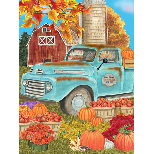 Pumpkin Car - Full Round Drill Diamond Painting 30*40CM