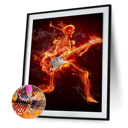 Guitar Man - Full Round Drill Diamond Painting 30*40CM