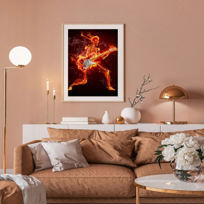 Guitar Man - Full Round Drill Diamond Painting 30*40CM