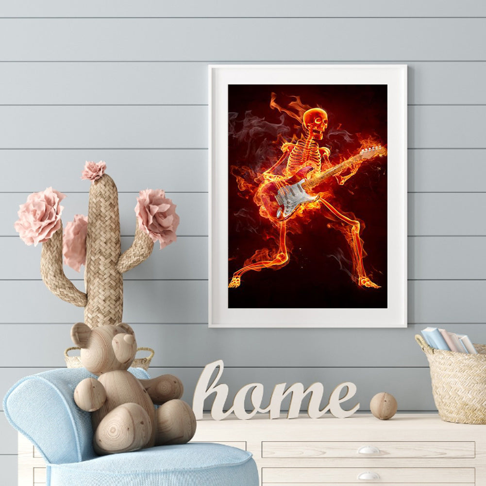 Guitar Man - Full Round Drill Diamond Painting 30*40CM