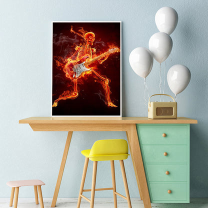 Guitar Man - Full Round Drill Diamond Painting 30*40CM