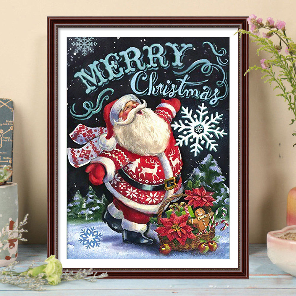 Christmas - Full Round Drill Diamond Painting 30*40CM