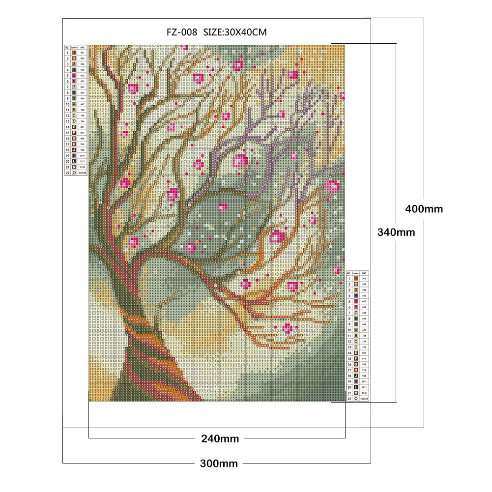 Life Tree - Square Drill Diamond Painting 30*40CM