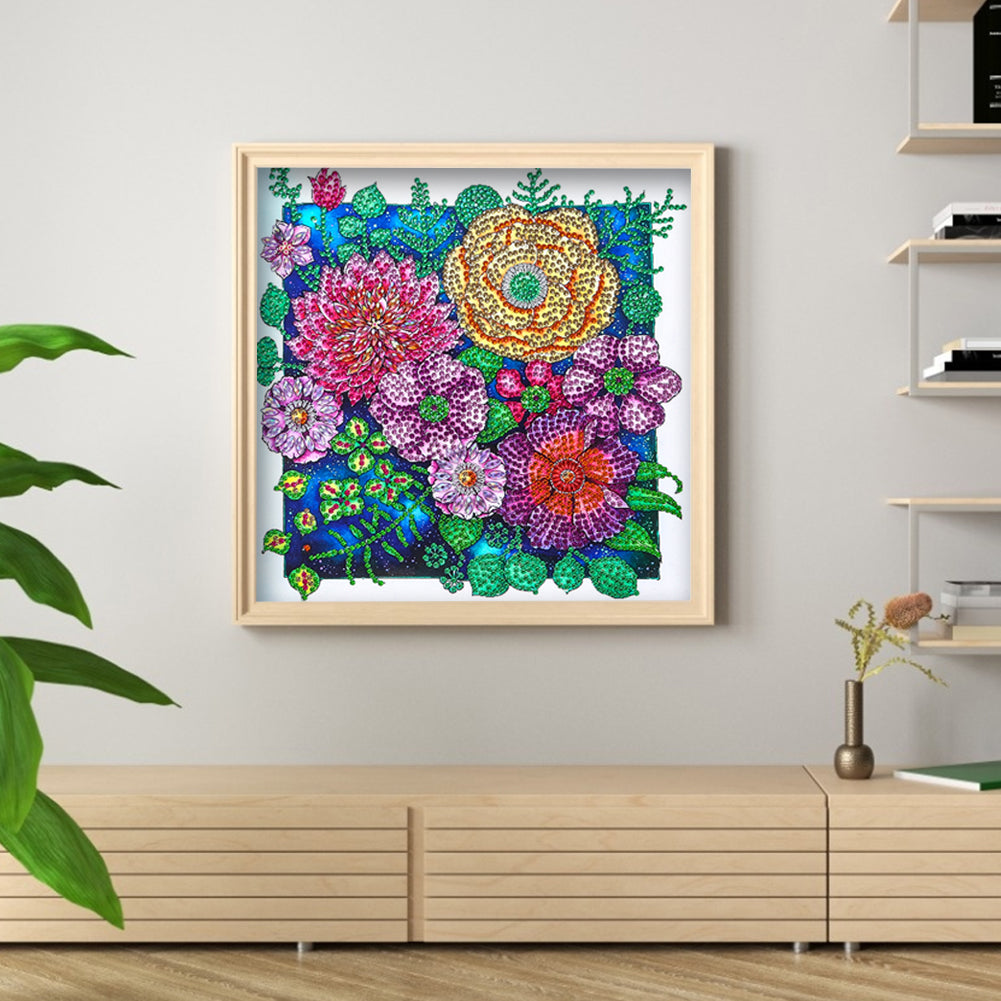 Flower - Special Shaped Drill Diamond Paiting 30*30CM