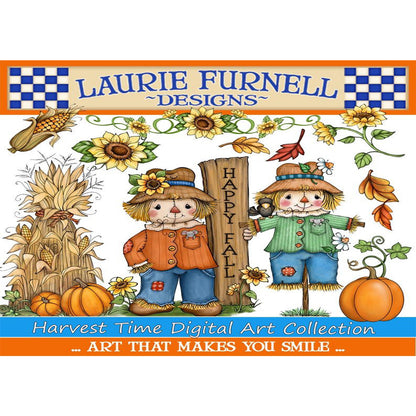 Happy Scarecrow - Full Round Drill Diamond Painting 40*30CM