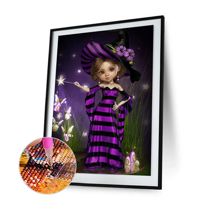 Lovely Doll - Full Round Drill Diamond Painting 30*40CM