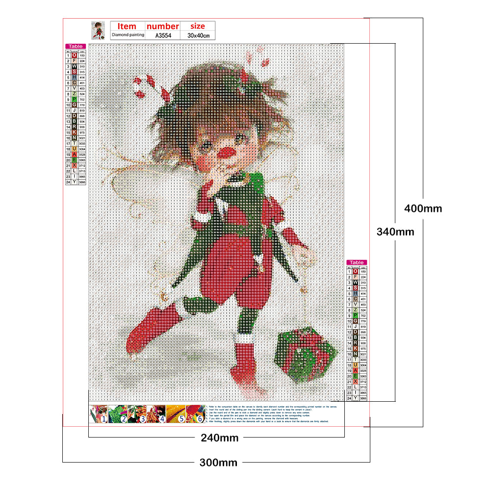 Lovely Doll - Full Round Drill Diamond Painting 30*40CM