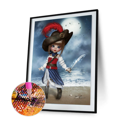 Lovely Doll - Full Round Drill Diamond Painting 30*40CM