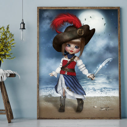 Lovely Doll - Full Round Drill Diamond Painting 30*40CM