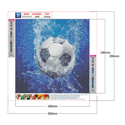 Football - Full Round Drill Diamond Painting 30*30CM