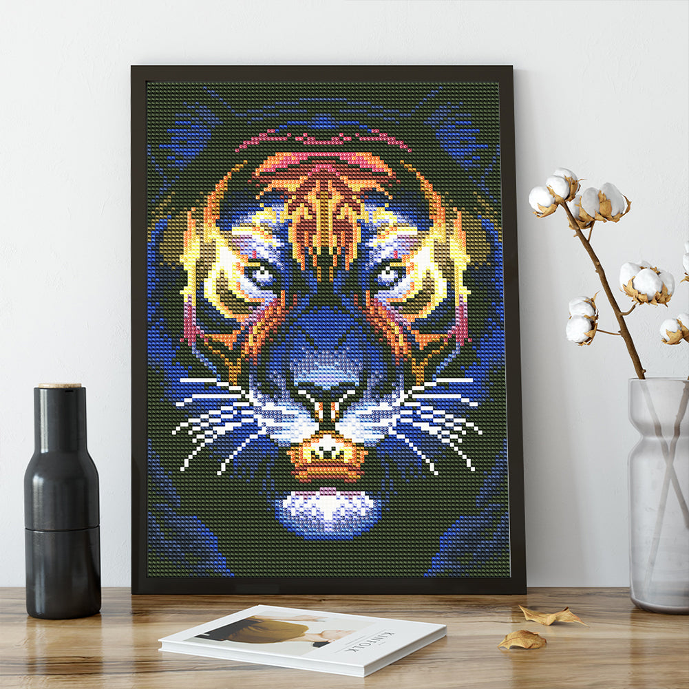 Luminous Tiger - Full Round Drill Diamond Painting 30*40CM