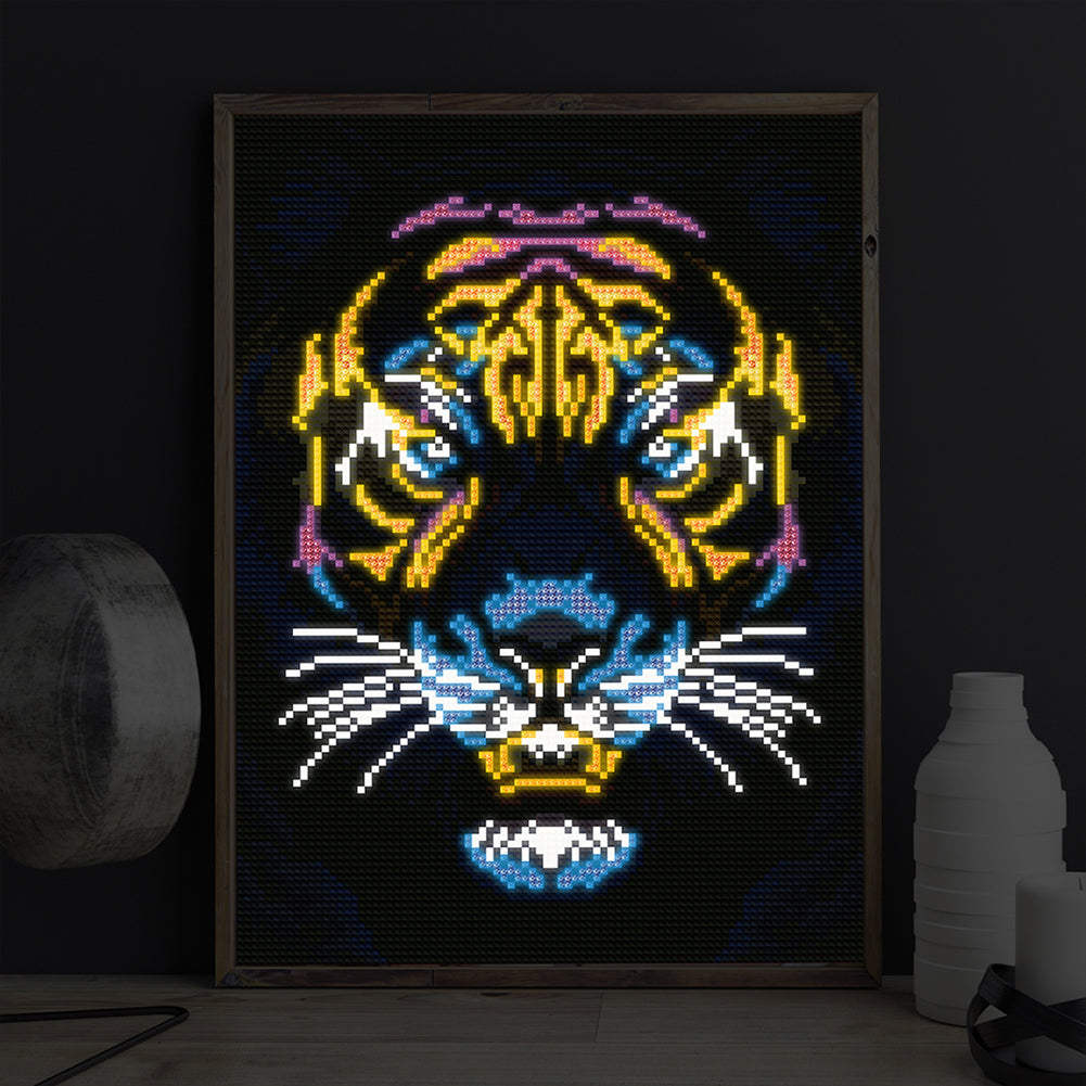 Luminous Tiger - Full Round Drill Diamond Painting 30*40CM