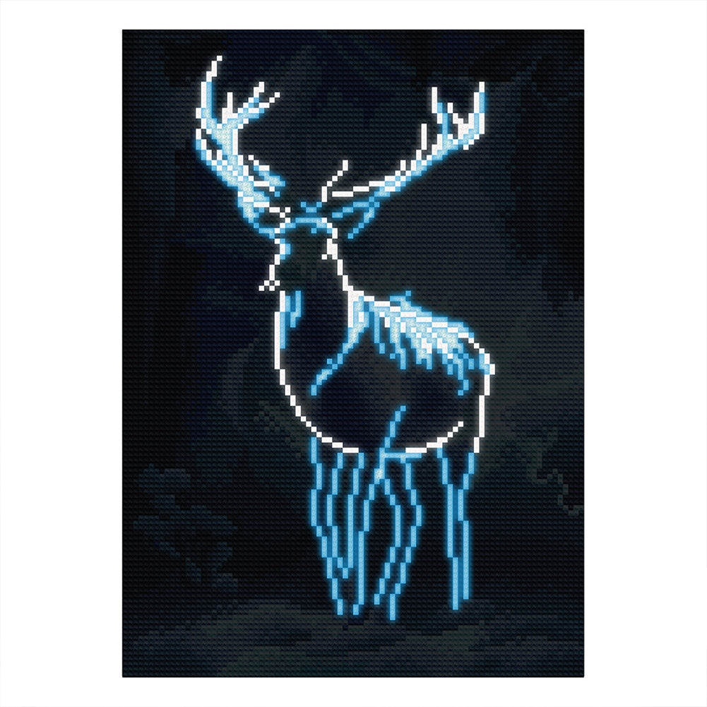 Luminous Deer - Full Round Drill Diamond Painting 30*40CM