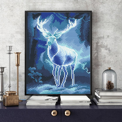 Luminous Deer - Full Round Drill Diamond Painting 30*40CM