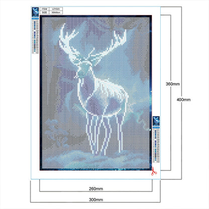 Luminous Deer - Full Round Drill Diamond Painting 30*40CM