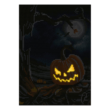 Luminous Pumpkin - Full Round Drill Diamond Painting 30*40CM