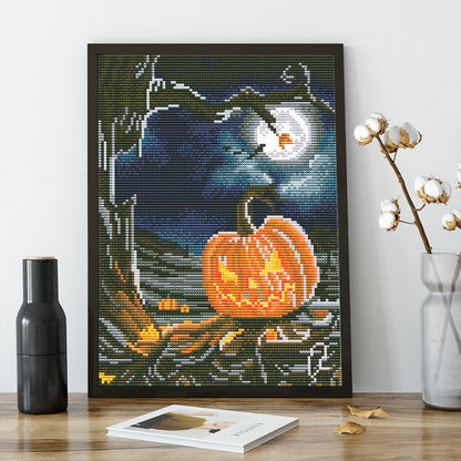 Luminous Pumpkin - Full Round Drill Diamond Painting 30*40CM