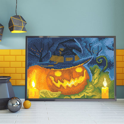 Luminous Pumpkin - Full Round Drill Diamond Painting 40*30CM