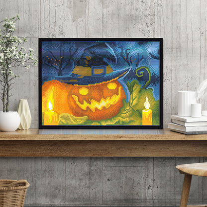 Luminous Pumpkin - Full Round Drill Diamond Painting 40*30CM