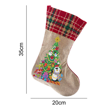 Diamond Painting Christmas Stockings DIY Xmas Rhinestone Mosaic Making Kit