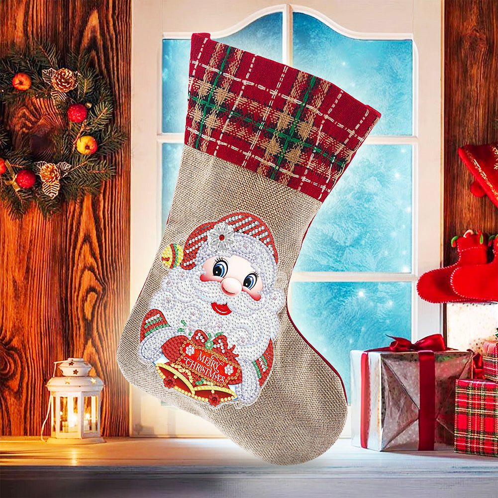 Diamond Painting Christmas Stockings DIY Xmas Rhinestone Mosaic Making Kit