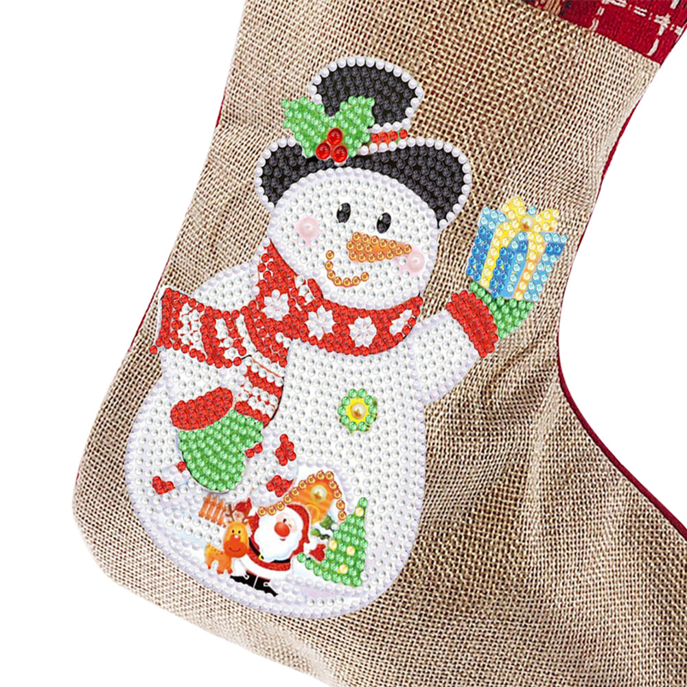 Diamond Painting Christmas Stockings DIY Xmas Rhinestone Mosaic Making Kit