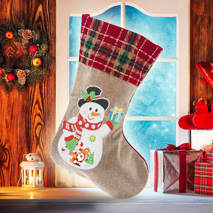 Diamond Painting Christmas Stockings DIY Xmas Rhinestone Mosaic Making Kit