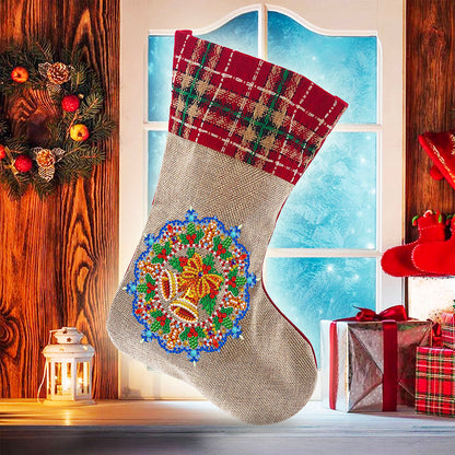 Diamond Painting Christmas Stockings DIY Xmas Rhinestone Mosaic Making Kit