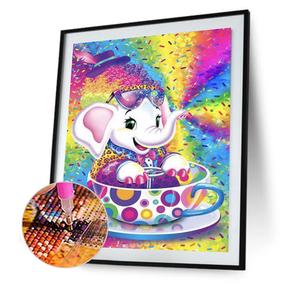 Flying Elephant - Full Round Drill Diamond Painting 30*40CM