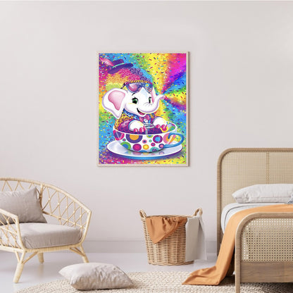 Flying Elephant - Full Round Drill Diamond Painting 30*40CM